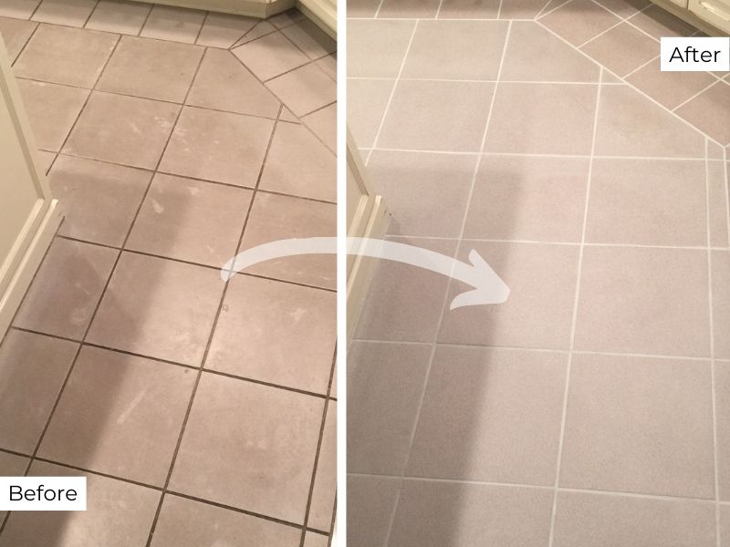 Grout Color Sealing - Prestige Grout