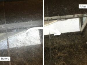 Granite seam repair before and after